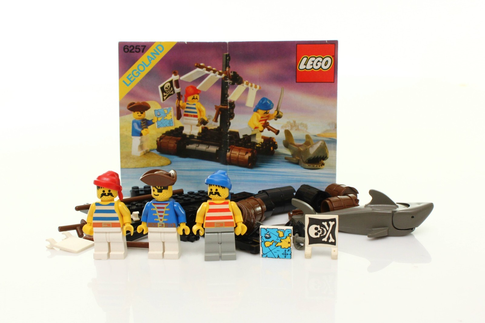 Lego Pirates I Set 6257 Castaway's Raft 100% complete + instructions ...