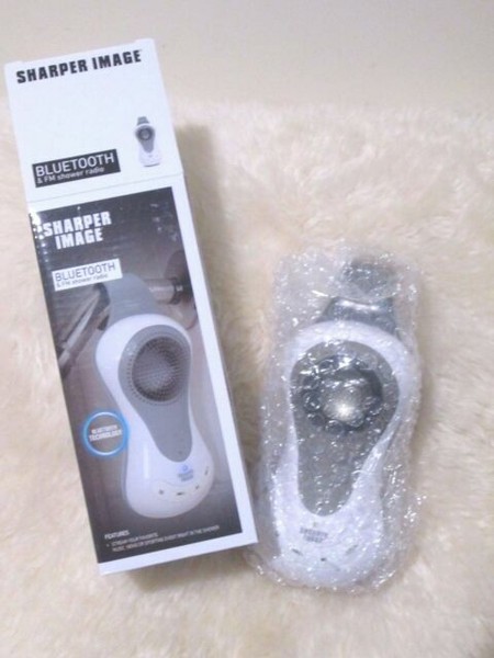 sharper image bluetooth shower radio