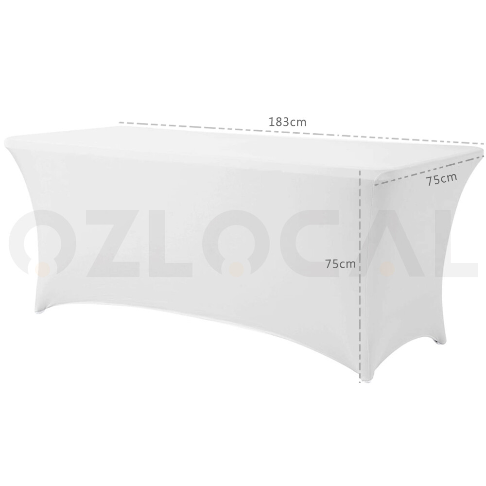 6FT Fitted Tableclothes Spandex Markets Wedding Table Cloth Fitted