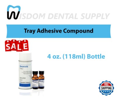 Sale! Tray Adhesive Compound - 4 oz. (118ml) Bottle (Brush-on Liquid)