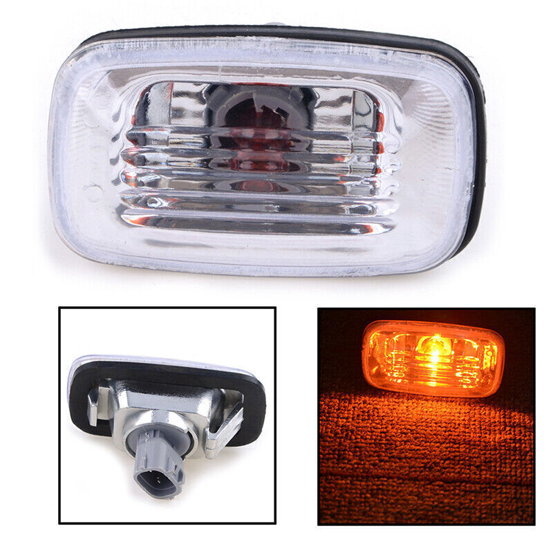 2PCS Side Corner Turn Signal Lights For Toyota Land Cruiser FJ100