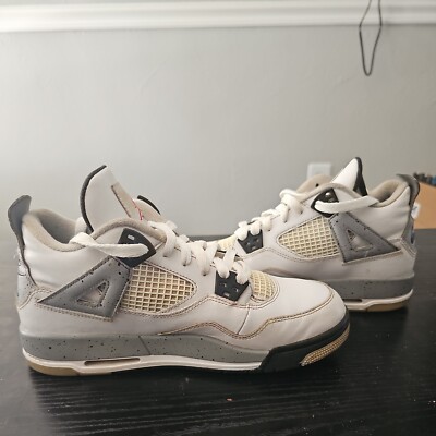 Size 6 - Jordan 4 Retro OG Mid White Cement | eBay