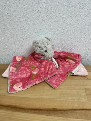 Blankets and Beyond Birds Bear Pink Lovey Fleece Security Blanket Baby Girl Paci
