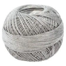 Liz Metallic Crochet Thread Size 20 Color 311 Silver