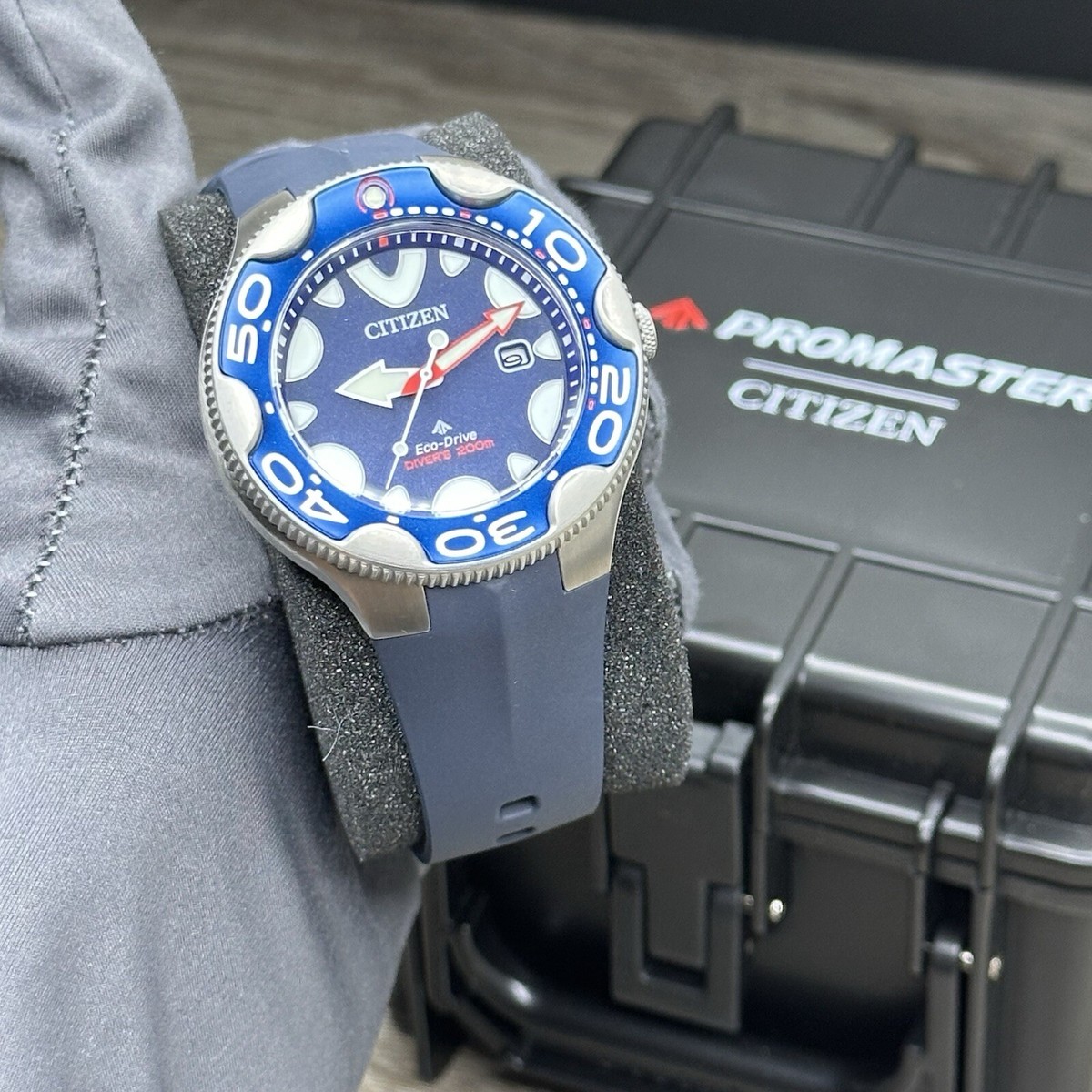 NEW✓DIVER✓ Citizen Promaster Blue Dial ORCA Blue Polyurethane