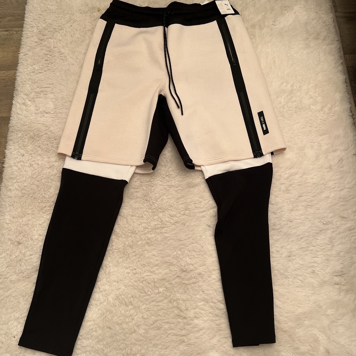 PUMA×UEG SHORTS AND LEGGINGS      UNISEX Puma Mens Puma x UEG Sweatshorts 2 in 1 and Leggings Mars