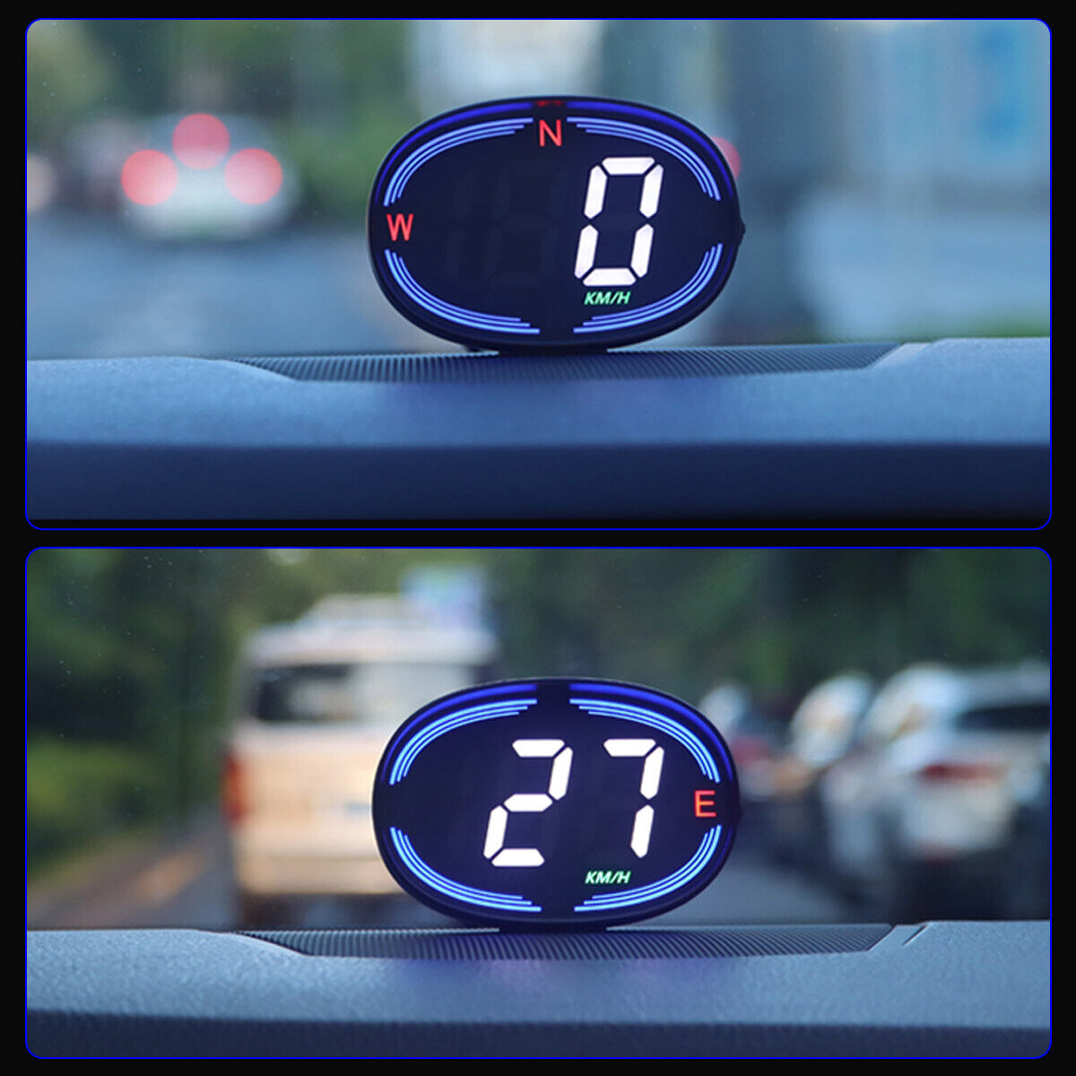 Universal GPS Car Digital Speedometer HUD Head Up Display MPH Overspeed  Alarm US - Helia Beer Co