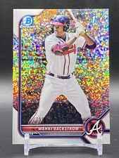 2022 Bowman Chrome 1st Mahki Backstrom Speckle Refractor SP / 299 Atlanta Braves