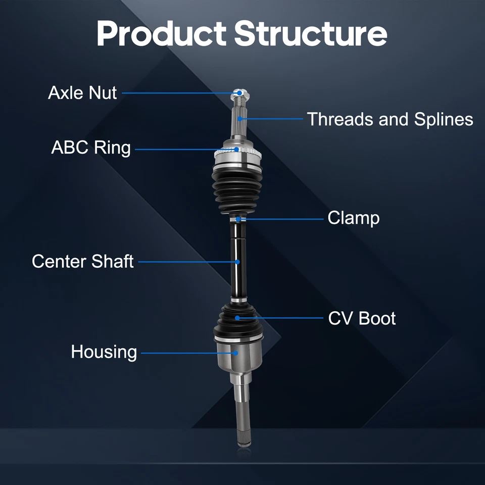 Eje CV delantero izquierdo Ford Escape 2001-2008 Mercury Mariner 2005 2006 2007 2008 Foto 2 de 4
