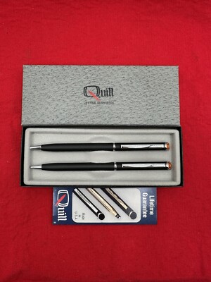 Pac Bell Quill Pen & Mechanical Pencil Set Boxed Set Advertising Vintage Unused