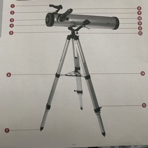 Reflektor Spiegel Teleskop TCM OVP Neu 260 Fach Vergrösserung Stern Fernrohr - Bild 10 von 10
