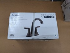 Kohler K-R28796-4D-BL Sundae 4in Centerset Bathroom Sink Faucet Matte Black