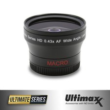 ULTIMAXX 0.43x 37mm Wide Angle Lens With Macr...