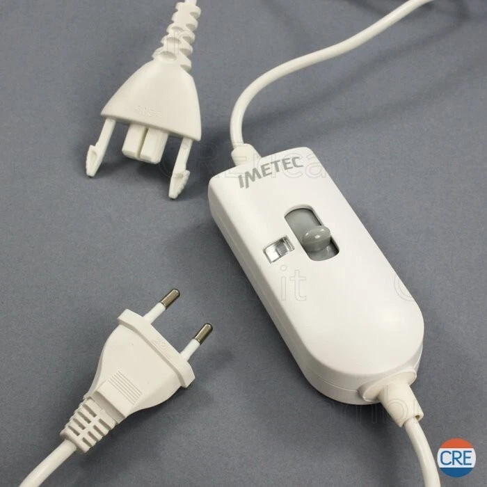 IMETEC Comando Controllo Coperta Presa Spina UF130 Bianco ScaldaSonno 804 RI140 - Immagine 4 di 4
