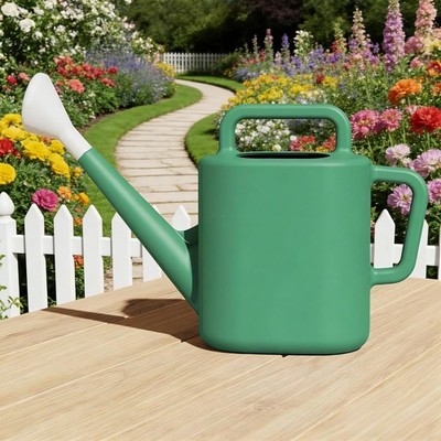 2 Gal Durable Plastic Watering Can Garden Essential Indoor Outdoor Plant Care