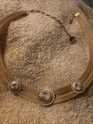 Vintage  Trifari TM Mesh Medallion Collar Choker Necklace Rare — photo 1