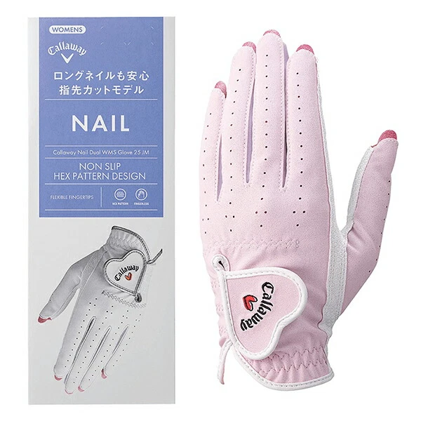 Guante Callaway CLAVO DOBLE WMS PNK M 25 M 18-19 cm Ambas Manos Rosa Damas NUEVO JP Foto 3 de 4