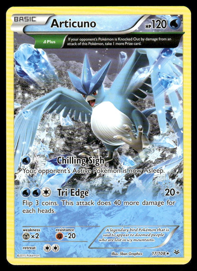 Articuno (17 Delta) Rare XY - Roaring Skies 17/108 LP