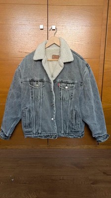 Levi's 70508 Black Vintage 1987 with Sherpa Lining   Original Two Horse Logo