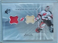 Martin Brodeur New Jersey Devils 2001-02 Upper Deck SPx Hockey Treasurers HT-MB