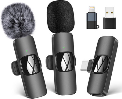 HMKCH Wireless Lavalier Microphone for Mobile Phone/iPhone/Computer, Wireless