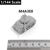 Wwii Us Army Sherman M4A3E8 Carro Armato, Stampato In 3D, Modello Mini Carro Armato Scala 1/144, Resina