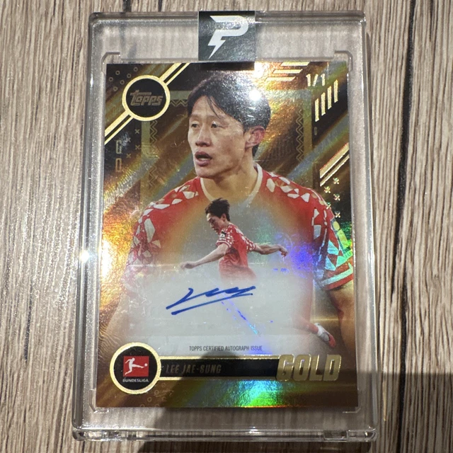 Topps Bundesliga Gold 2025-26 Lee Jae-Sung Gold Autogrammkarte 1/1 Mainz 05