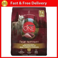 Purina One True Instinct Dry Dog Food for Adult Dogs, High Protein Real Turkey &