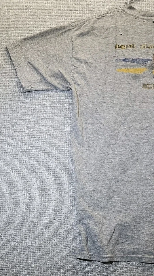 Camiseta De Colección Años 90 Y2K WCRS Radio x KENT STATE ICE HOCKEY Para Hombres L Gris Envejecido Foto 4 de 4