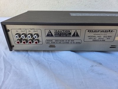 Marantz EQ551 グラフィックイコライザー 本体 Marantz EQ551 Graphic EQ Equaliser Spectrum Analyzer High End Hifi