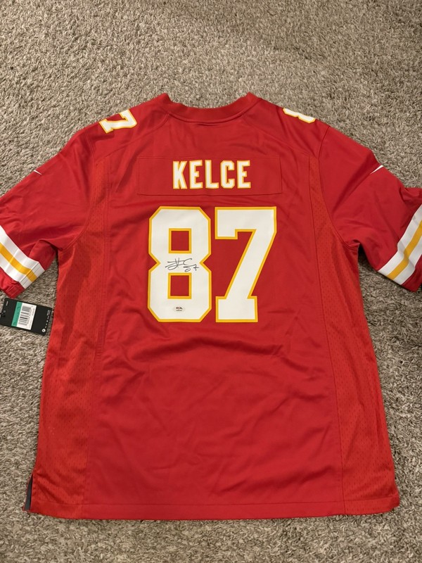 Travis Kelce Signed Nike Jersey W/ PSA COA!