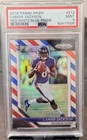 2018 Panini Prizm Rookie Lamar Jackson #212 Red White Blue Prizm (RC) PSA 9 Mint