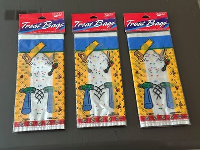 3 Cellophane Treat Goodie Party Favor Tools Hammer Saw 4''x 9''x 3''  60 Bags Total