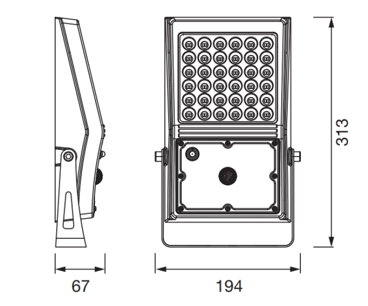 Proiettore led ad energia solare Ledvance Endura Flood 10W 4000K nero - LUM76235 - Immagine 4 di 4