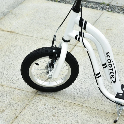HOMCOM Monopattino Regolabile Ruote Grandi e Telaio in Metallo Max 100kg - Foto 9 di 10