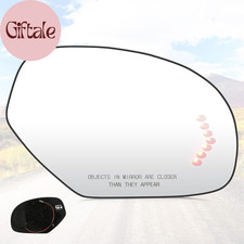 Passenger Right Side Mirror Glass Heated, 2007-2014 Fit for Chevy Avalanche Silv