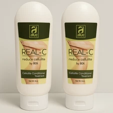 2x All Nue Natural Anti Cellulite Massage Cream Infused w/ Aloe Vera Green tea