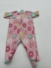 Gerber One Piece Youth Girl 3M Aop Donuts Zip Snap..#26754