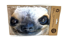 Máscara de tela perezosa cubierta facial cubierta realista 3D cara de animal gráfico algodón