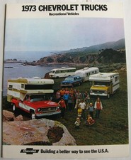 CHEVROLET Trucks Recreational Vehicles Sales Brochure 1973 #2235 Sept 1972
