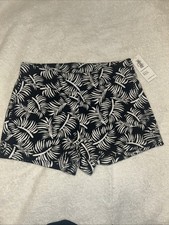 NWT Old Navy Girls Black White Knit Shorts Size Small 6/7