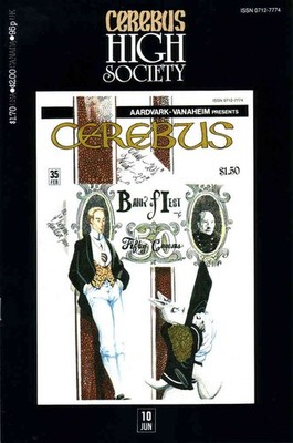 Cerebus High Society #10 FN; Aardvark-Vanaheim | 35 Dave Sim - w/Bag+Board