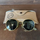 VINTAGE B&L RAY-BAN W0607 VPAS 52[]21 ARISTA ROUND CRYSTAL AVIATOR SUNGLASSES — photo 1