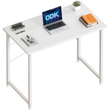 Kleiner Schreibtisch 80x40cm Computertisch Bürotisch Holz Weiß modern