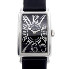 FRANCK MULLER Long Island Relief 902QZREL Nero SS Acciaio Inox Donna Quarzo