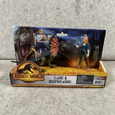 Jurassic World Dominion Claire  Dilophosaurus Mattel NEW