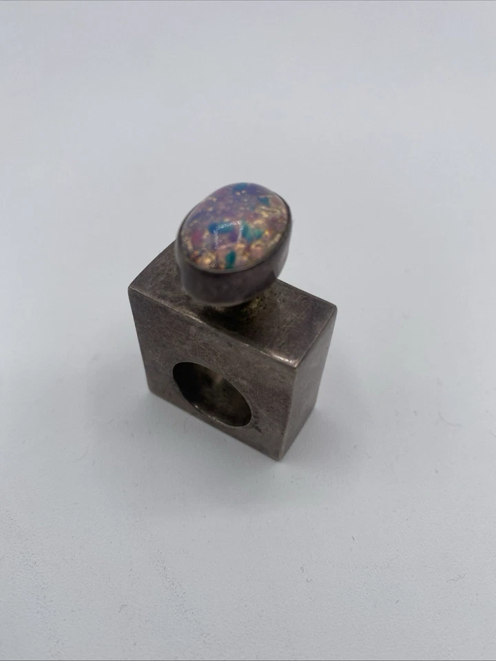 Vintage  Perfume Bottle Made In Mexico With Classic Decorative Top, Empty Bottle - Image 2 of 4