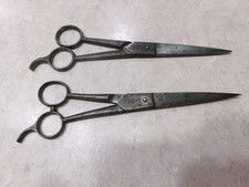 LOTTO 2 pezzi cesoie/forbici da barbiere vintage - 2pr*GENOVESE & C-MON DELUXE
