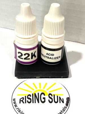  AA Gold Testing Acid  22K + Gold Test  Kit Scratch stone & Neutralizer 1