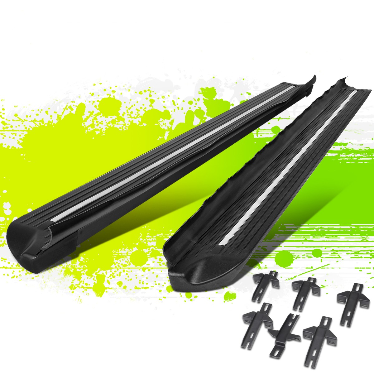 For 2007-2018 Jeep Wrangler Jk 4Dr 4.5Aluminum Side Step Nerf Bar